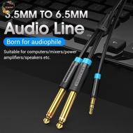 PEWANY 3.5mm To Dual 6.5mm Audio Cable, 2 in 1 Converter 3.5mm To 6.5mm Audio Splitter Cable, Y Spli