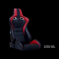 2022 PATTERN SSCUS SPORT SEAT VIPER 320 RED BLACK COLOR PU LEATHER WITH EMBOSSED BORA DESGIN FOR ALL