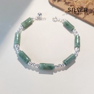 ✨SFO Original S925 Silver Grade A Jadeite Bracelet