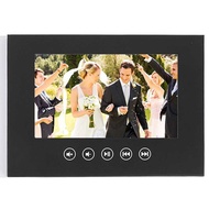 Greeting Card Playback Image Ratio 4:3 Black Lightweight Video Brochure 128MB Memory with 1 Pack Sti