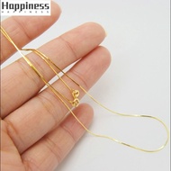 Original Gold 18k Pawnable Saudi Sleek Minimal Necklace Snake Bone Chain Water Ripple Ripples K Gold Song Chain Necklace for Women Choker Couple Necklace Gift-New Arrival