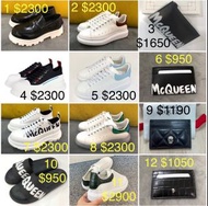 Alexander McQueen loafer 樂福鞋 39 41 42 43 $2900 /Alexander MCQUEEN sneakers 波鞋休閑鞋 39.5 40 40.5 41 41.