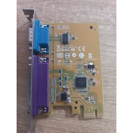 DELL 0YCJ65 serial (RS232 DB9) and parallel (DB-25) expansion card - PCI-e