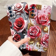 MAWAR Softcase Oppo Reno 4 4pro 5 6 7 8 4G 5G 7Z. 8Z 8t 4G 8t 5G 10 11f 11 pro Elegant Aesthetic Ros