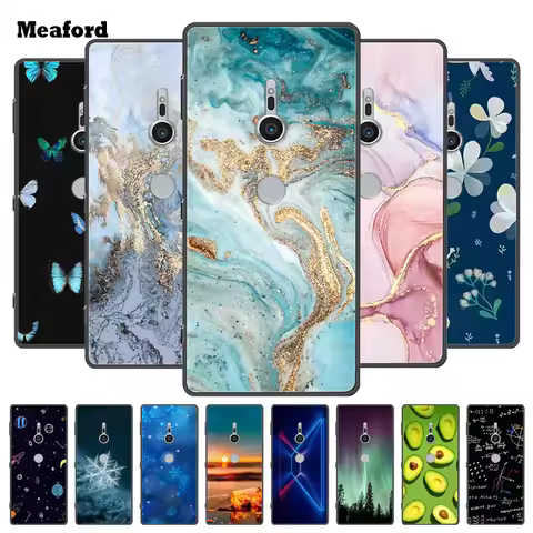 For Sony Xperia XZ3 Cases XZ2 XZ1 Compact XZ4 Marble Soft TPU Silicone Back Case for Sony Xperia XZ2