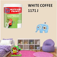 WHITE COFFEE 1171 J ( 1L ) Nippon Paint Interior Vinilex Easywash Lustrous / EASY WASH / EASY CLEAN