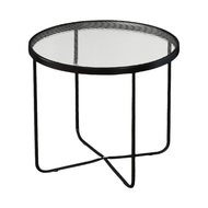 Modern Nordic design Coffee Table Tempered Glass Round Center Table Small Space Living Room Minimali