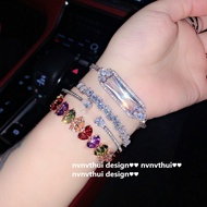 สร้อยข้อมือทองคำขาว18K สำหรับผู้หญิง