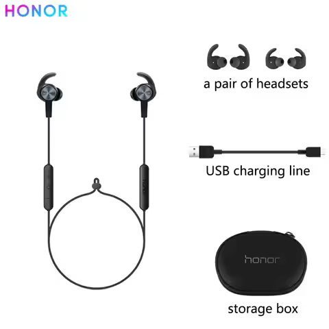 New Honor XSport AM61 Earphone Bluetooth Wireless Connection with Mic In-Ear Style Charge Easy Heads