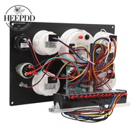 skill-my Boat Gauge Kit  12V 5 Set Multifunction Instrument Panel 0 to 120MPH 8000RPM Red LED 5bar 7