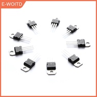 YINGRAN3 เครื่องควบคุมแรงดันไฟฟ้า7805 L7805 L7805CV 10ชิ้น IC 5 V 1.5A ต่อ-220ผลิตในประเทศจีน