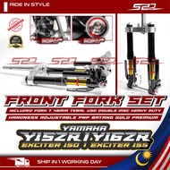 Front Fork Set IMPORT Y15 Y16 EXCITER 150 155 Included Fork T 46MM Tebal USD Double Disc Heavy Duty 