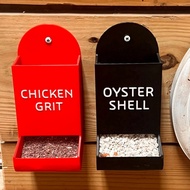 Chicken Oyster Shell Feeder and Grit Feeder Plastic Chicken Coop Accessories Automatic