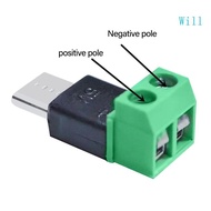 Will Replaceable Type C Male Adapter OTG Terminal Easy Assembly for Customs USB2 0 Cables Wire Conne