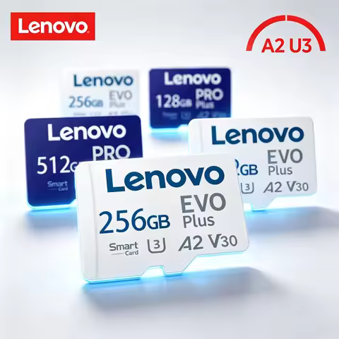 Lenovo EVO plus High-Speed SD Cards - 512GB Micro TF SD Memory Card for Camera Gaming PC 128GB 64GB 