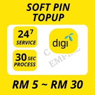 Digi Soft Pin Topup RM 5 ~ RM 30