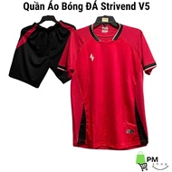 Strivend V5 Red Soccer Jersey - Genuine Elastic, Extremely Absorbent Sesame Fabric