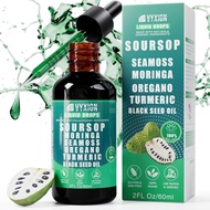 Custard Apple Bitter Liquid Drops 10 Combination 1，Contains Seaweed、Horseradish tree、Turmeric、Black 
