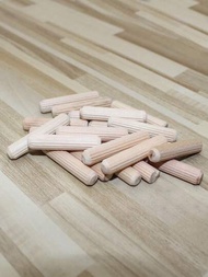 100入組8*40圓形木榫/幾何釘，適用於家具木製工藝木鉸釘木塞木釘小木棒