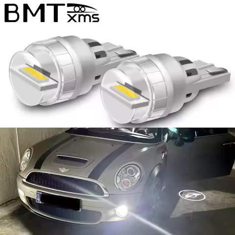BMTxms 2Pcs W5W LED Lights Error Free Canbus 12V 168 T10 LED For BMW E46 Mini Cooper F54 F55 F56 R52