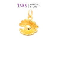 TAKA Jewellery 999 Pure Gold Pendant Shell