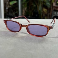Vintage Fashion Glasses 90s Work New Old 20 Years No Production Free Size Thai People Imported Produ