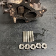 Daihatsu YRV 1.3 k3 k3vet VQ41 RHF4 Turbo Downpipe Stainless Steel Studs Kit
