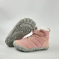 Outdoor Warm Anti-slip High Help Hiking Shoes for Kids with Extra Fur Cold Proof Windproof Five Fing