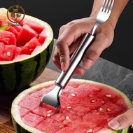 Popubear  Triangle Watermelon Cutter Watermelon Cutter Slicer Tool 2-in-1 Watermelon Fork Slicer Cut