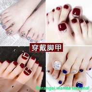 ♛✘Tampalan kuku jari kaki selesai tampalan manikur kuku palsu tampalan kuku jari kaki tampalan kuku 