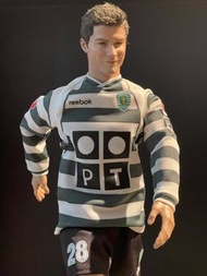 [IN STOCK] 1/6 CRISTIANO RONALDO CR28 C朗拿度 後生版 Season 2002/3 Sporting Lisbon 自組植髮頭雕 足球公仔