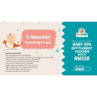 Hippopo Baby Spa RM128 Physical voucher - Baby Spa / Baby Massage / Hydrotherapy / Baby Gift