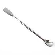 [JIING Cloth] 12Pcs Stainless Steel Lab Spoon Spatula Laboratory Sampling Spoon Mixing Spatula