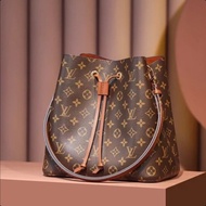 100% original Louis Vuitton LV NeoNoe MM Bucket Bag Bucket Bag Single Shoulder Bag[Box+dust bag]