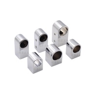 High Tube Holder Cabinet Wardrobe Accessories Chrome-Plated Flange Clothes Pipe Holder Clothes Hangi