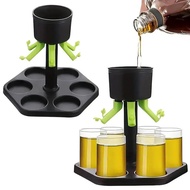 6 Plastic Shot Dispenser With Holder Shot Buddy Dispenser Liquor Pourer Shot Glasses Bar Glasses Dis