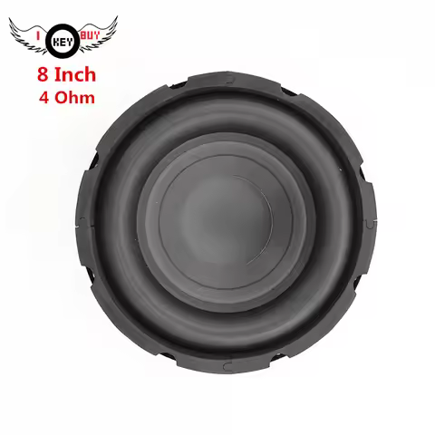 I KEY BUY 8 Inch Car Modified Subwoofer with Large Foam Ring Woofer 200W 4 Ohm U-shaped Paper Cone T