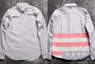 VISVIM 條紋 美國國旗  合身 長袖襯衫