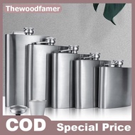 thewoodfamer 1 4 5 6 7 8oz Portable Mini Stainless Steel Liquor Hip Flask For Alcohol Bottle Travel 