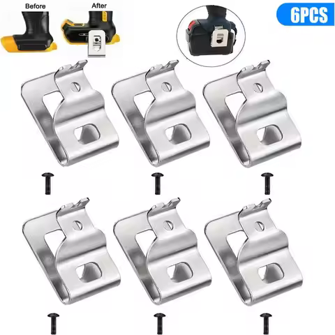 6PCS Belt Clip Hook for Dewalt Drill Driver N268241 N169778 N086039 DCD980 DCD985 Power Tools Access