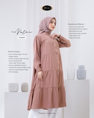 TUNIK VALEN Daily tunic simpel aksen tingkat Yessana Ori