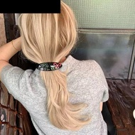 MXFASHIONE Curved Ellipse Hairpins, Vintage Colorful Bow Sweet Elliptical Acetate Hair Clips, Headwe