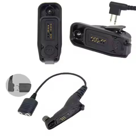Audio Adapter for Motorola Radio DP4400/ DP4600/ DP4800/ DP4601/ DP3600/ DP3601 DP3400 Connector Con