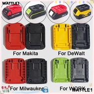 WTTLE DIY Adapter, Durable ABS Battery Connector, Portable Holder Base for Makita/DeWalt/WORX/Milwau