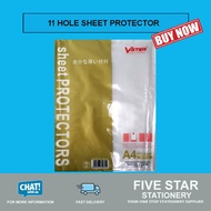 Vstar 10 Sheets Sheet Protector 10pcs 11 Holes Filing Refill File Folder Stationery