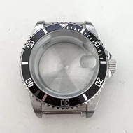40mm Magnifier Solid-back Watch Case Aluminium Bezel for 8215/8200/8205/2813 Movement