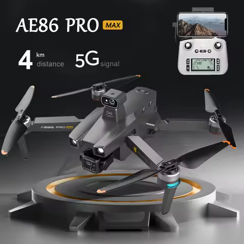 Professional AE86 Pro Max 4K Camera Mini Drone with camera drone Dual Intelligent obstacle avoidance
