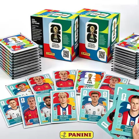 Panini 2026 FIFA World Cup Official Sticker Box & Packs, Soccer Player Collectible Stickers, Footbal
