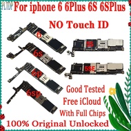 K18E Clean icloud For iphone 5 5C 5S 5SE 6 Plus 6S Plus 6SP Motherboard Original Unlocked Good Teste