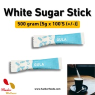 White Sugar Sachet Gula Putih Gula Pasir Paket Individu Individual Sugar Packs Hotel Sugar 白黄砂糖 5g